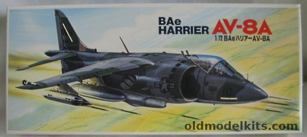 Fujimi 1/72 BAe AV-8A Harrier - US Marines VMA-542 or VMA-231, 4 plastic model kit